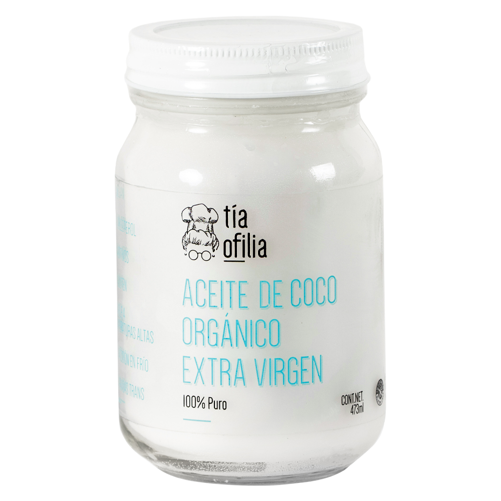 Aceite de Coco Organico, Extra Virgen Jarrow Formulas X 473 ml