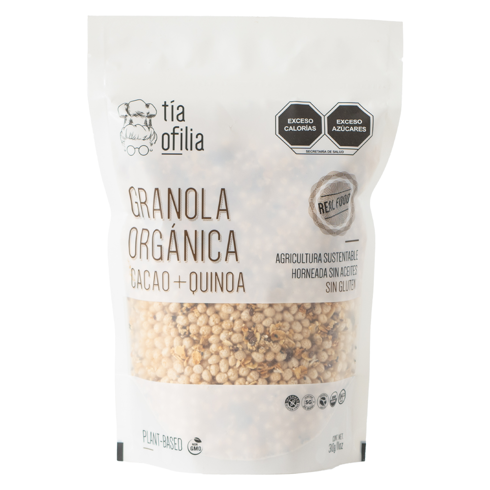 Granola orgánica cacao + quinoa 310g